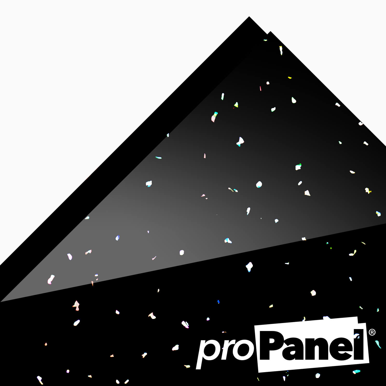 6x Black Sparkle 5mm x 250mm Wet Wall Panels Ceiling Panels 