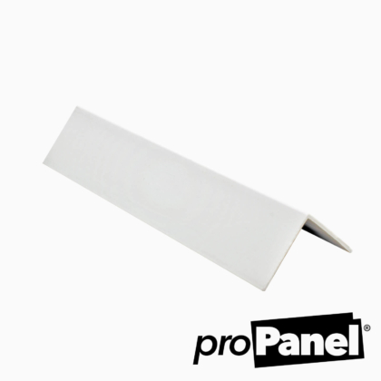 White l angle PVC cladding trim