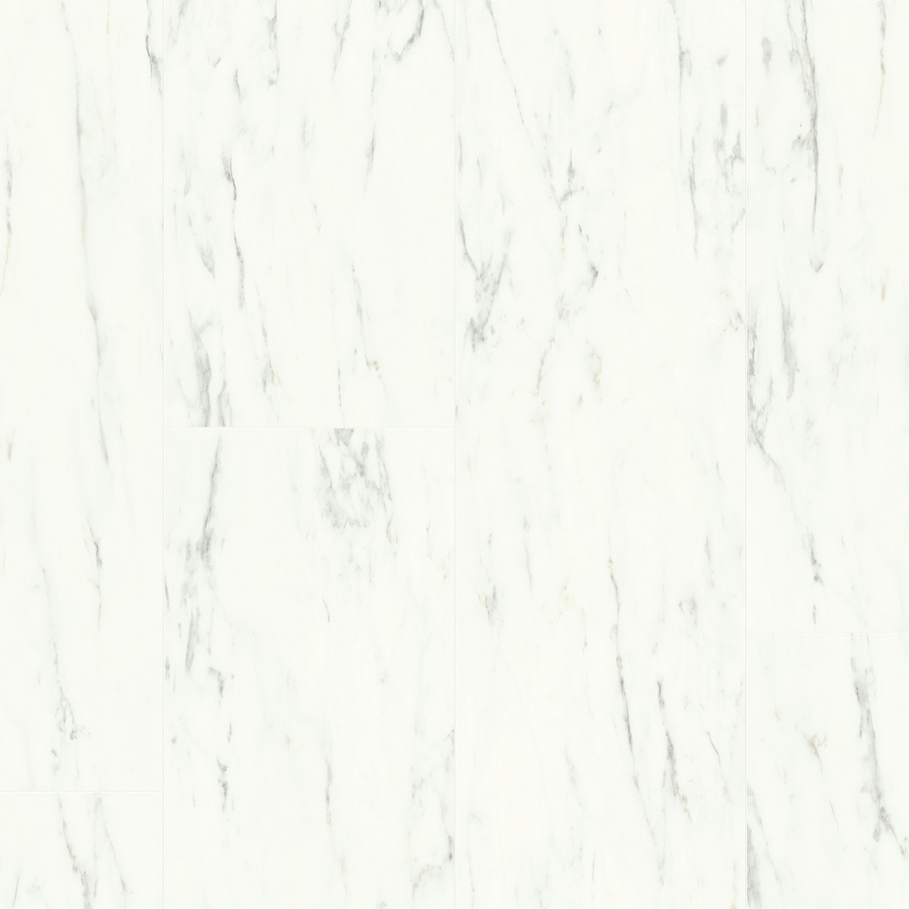 Marble Carrara White Quick-Step AMCL40136 LVT Click Bathroom Flooring 