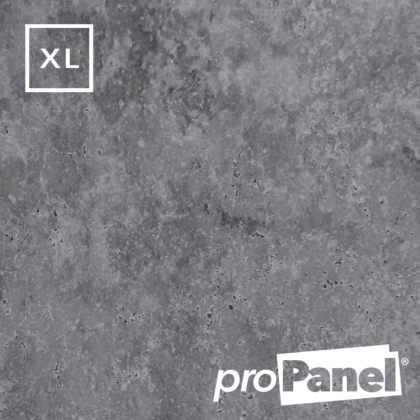 PROPANEL® XL 1m Wide Urban Concrete grey matte shower wall panel close up