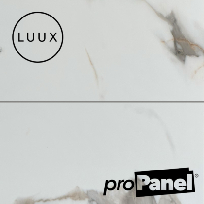 Calacatta Gold Marble Tile by PROPANEL® from the LUUX collection